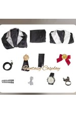 Identity V Photographer Joseph Desaulniers D.M. Désire Mélodis Black Outfit Cosplay Costume